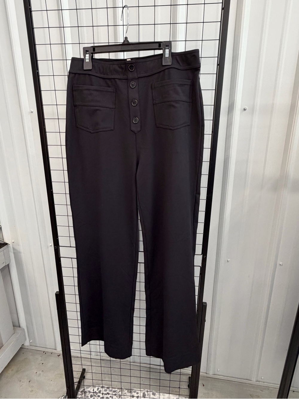 HALARA Black High-Rise Pants with Logo Tag Large NWOT